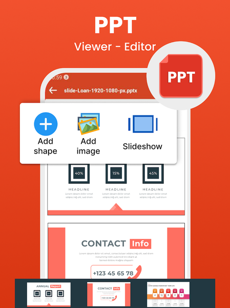 Edit Word, XLSX - PDF Reader - Image screenshot of android app