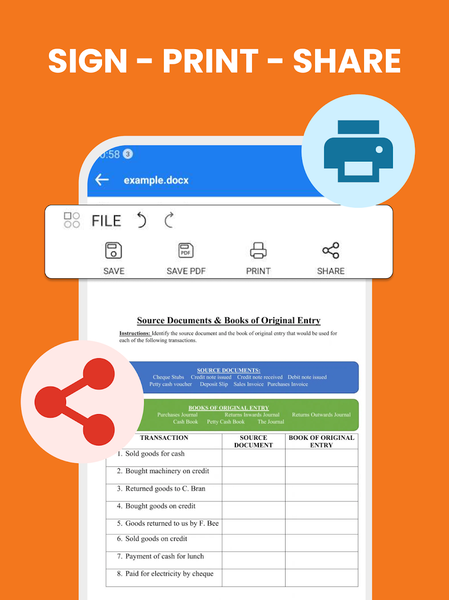 Edit Word, XLSX - PDF Reader - Image screenshot of android app