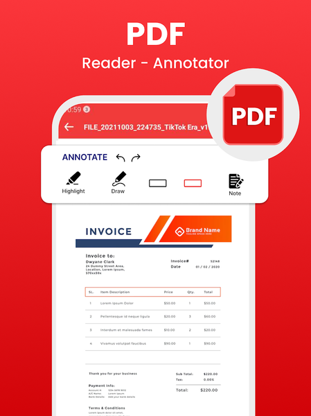 Edit Word, XLSX - PDF Reader - Image screenshot of android app