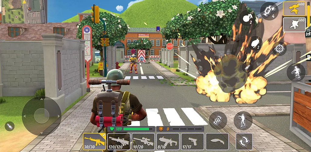 Contra Guns-FPS Action Shooter - Gameplay image of android game