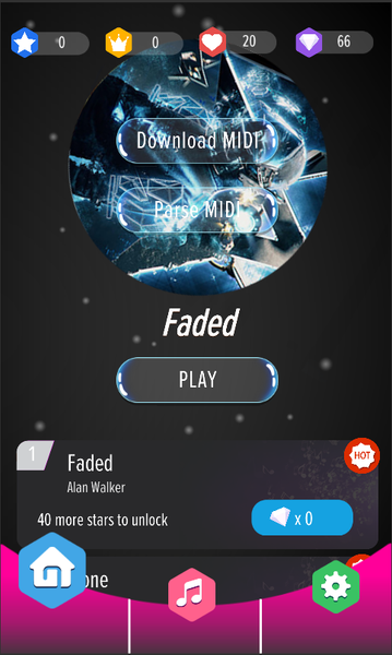 Alan Walker beats - Piano Tile - Gameplay image of android game