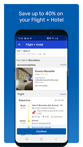 eDreams: Flights, Hotels, Cars - Image screenshot of android app