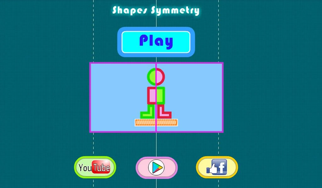 Shapes Symmetry puzzle - Gameplay image of android game