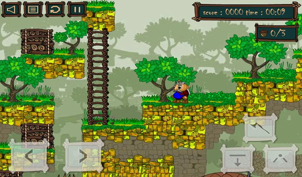 Woodcutter in the forest - Gameplay image of android game