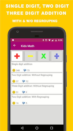 Kids Math: Multiply, Divide, Add, Subtract fun way - عکس برنامه موبایلی اندروید