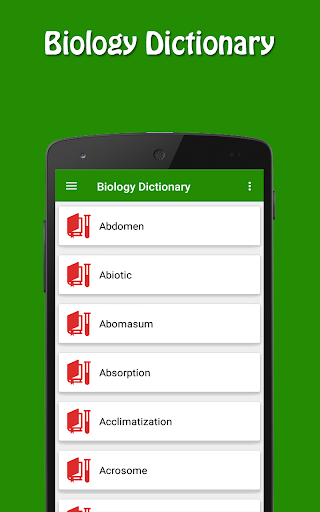 Biology Dictionary - عکس برنامه موبایلی اندروید
