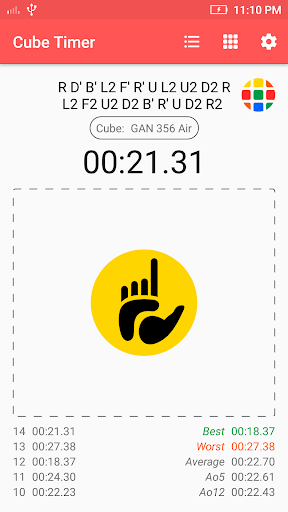 Cube Timer - عکس برنامه موبایلی اندروید