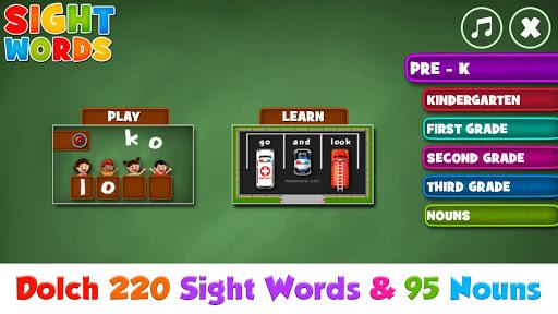 Sight Words  Pre-K to Grade-3 - Gameplay image of android game