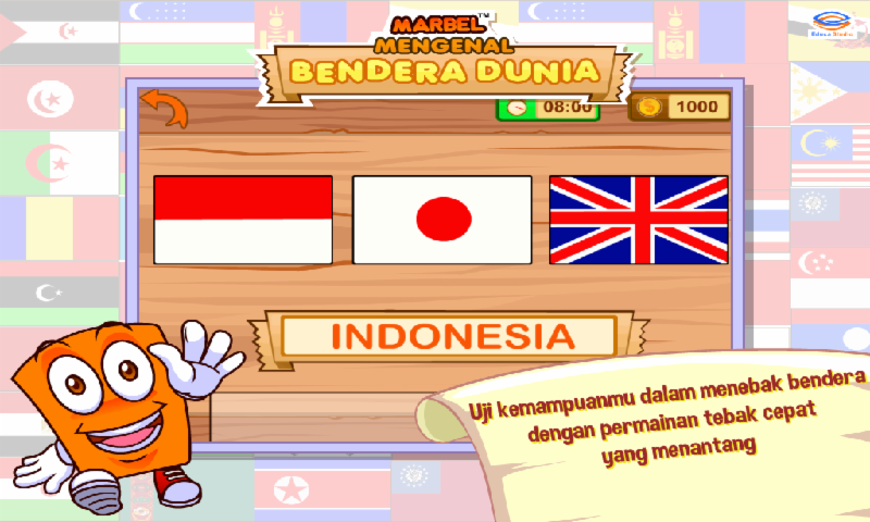 Marbel Belajar Bendera Negara - Image screenshot of android app