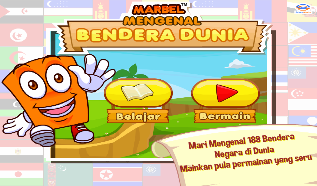 Marbel Belajar Bendera Negara - Image screenshot of android app