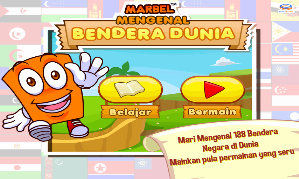 Marbel Belajar Bendera Negara - Image screenshot of android app