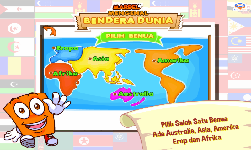 Marbel Belajar Bendera Negara - Image screenshot of android app