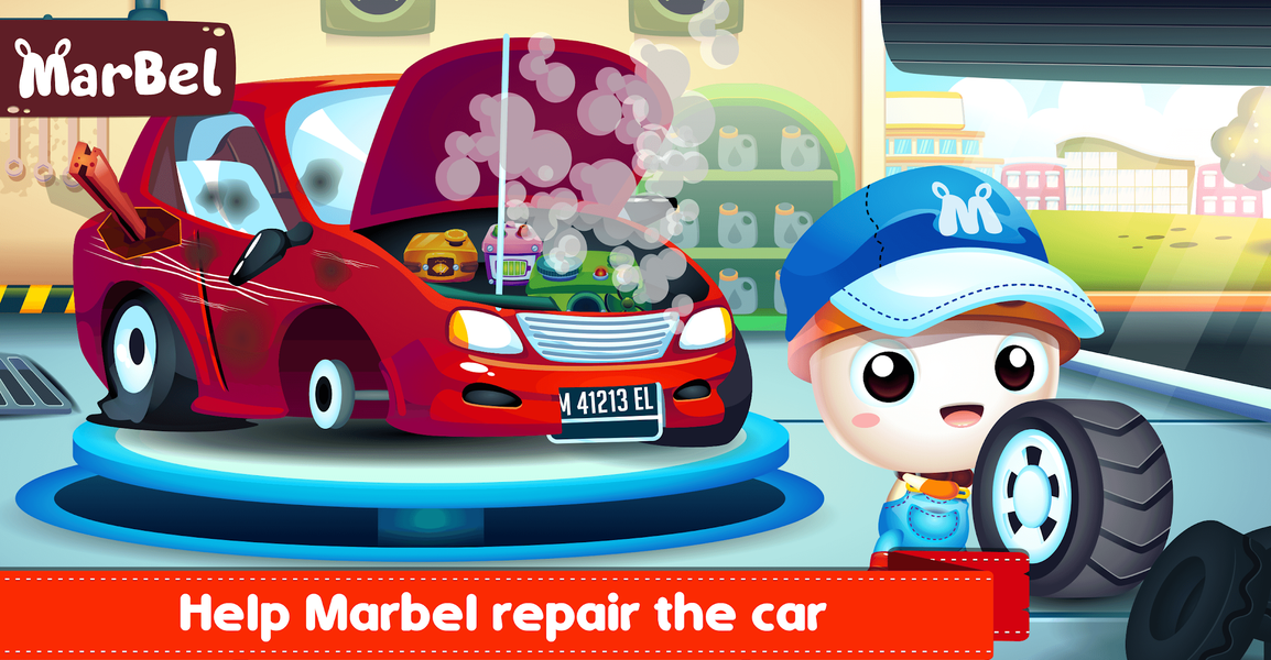 Marbel Auto Repair Shop Kids - عکس بازی موبایلی اندروید