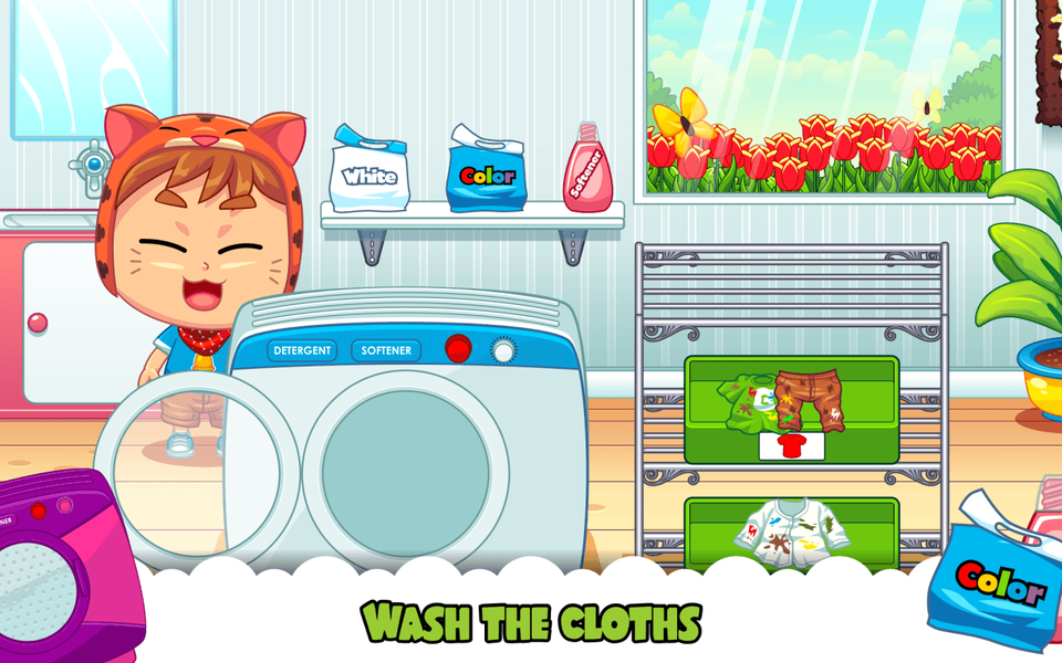 Marbel Laundry - Kids Game - Gameplay image of android game