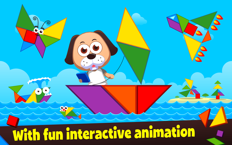 Marbel Tangram - Kids Puzzle - Gameplay image of android game