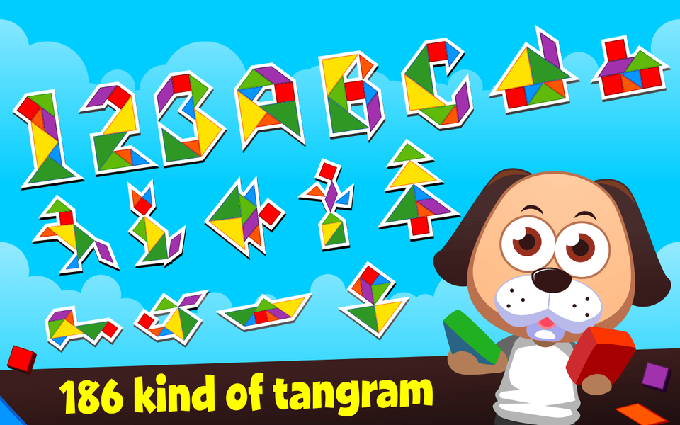 Marbel Tangram - Kids Puzzle - Gameplay image of android game