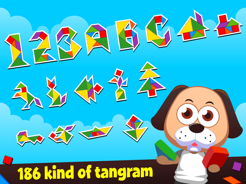 Marbel Tangram - Kids Puzzle - Gameplay image of android game