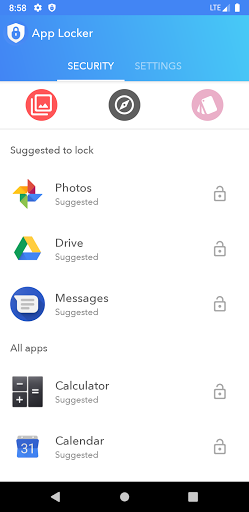 App Locker Lite - عکس برنامه موبایلی اندروید