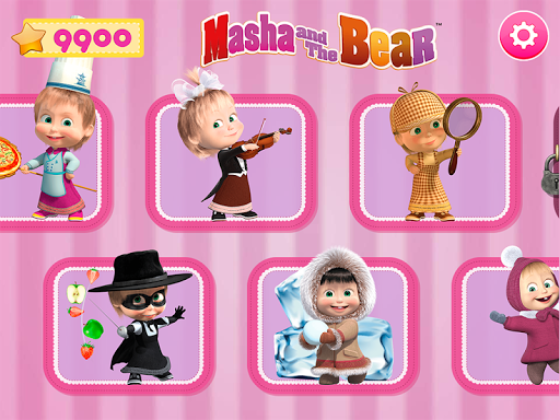 Masha and the Bear Mini Games - عکس بازی موبایلی اندروید