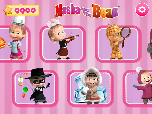 Masha and the Bear Mini Games - Gameplay image of android game