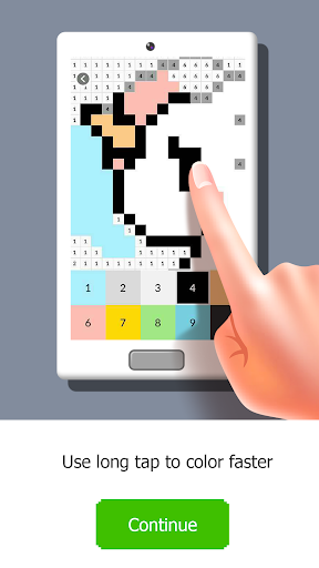Color by Number. Pixel Art - Gameplay image of android game