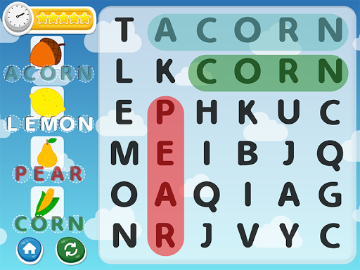 Word Search for kids - Gameplay image of android game