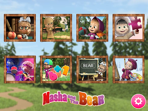 Masha and the Bear. Educational Games - ماشا و خرسه - عکس بازی موبایلی اندروید