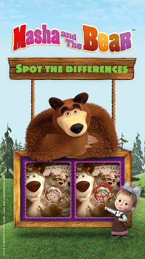 Masha and the Bear Differences - Gameplay image of android game