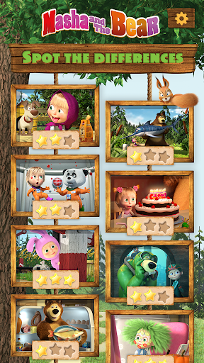 Masha and the Bear Differences - Gameplay image of android game