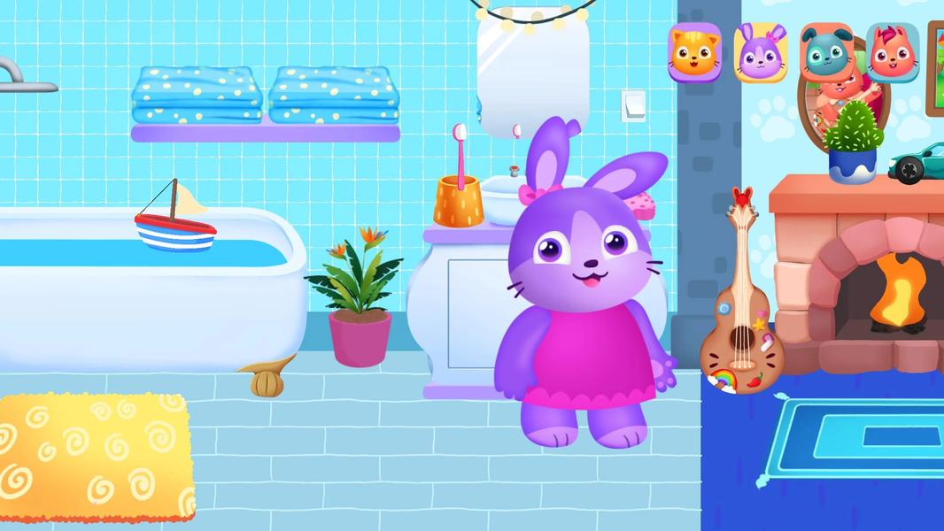 Baby House - Animal Dolls game - Gameplay image of android game