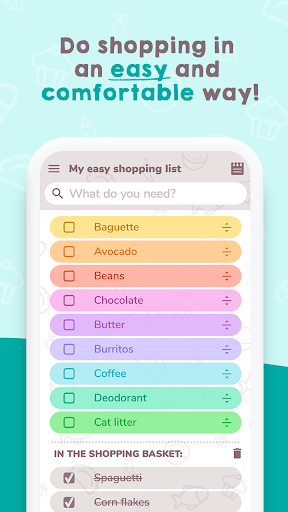 My Easy Shopping List - Image screenshot of android app