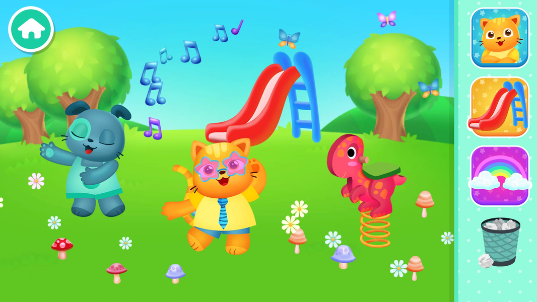 Baby Stickers - Animal dolls - Gameplay image of android game