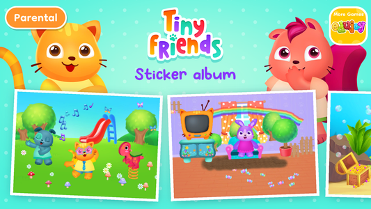 Baby Stickers - Animal dolls - Gameplay image of android game
