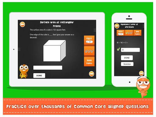 iTooch 5th Grade Math - Image screenshot of android app