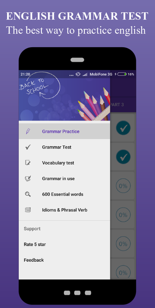 English Grammar Test - Grammar - عکس برنامه موبایلی اندروید