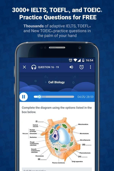 EduSynch IELTS, TOEFL®, and TOEIC® Prep - Image screenshot of android app