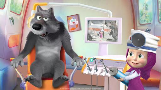 Masha and the Bear: Dentist - Gameplay image of android game