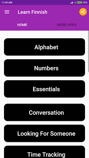 Learn Finnish - عکس برنامه موبایلی اندروید