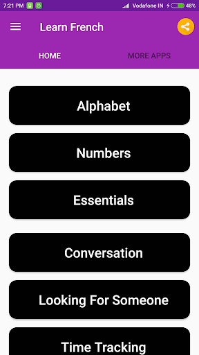 Learn French - عکس برنامه موبایلی اندروید