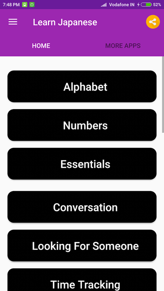 Learn Japanese - عکس برنامه موبایلی اندروید