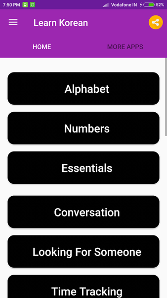 Learn Korean - عکس برنامه موبایلی اندروید