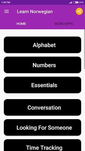 Learn Norwegian - عکس برنامه موبایلی اندروید
