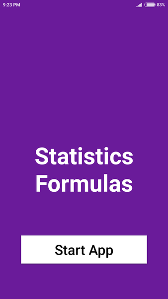 Statistics Formulas - عکس برنامه موبایلی اندروید