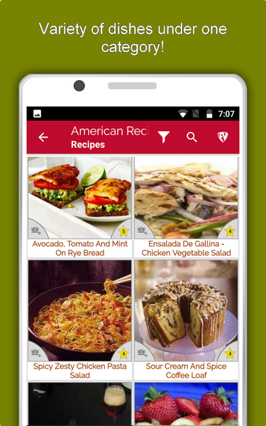 American Food Recipes Offline - Image screenshot of android app