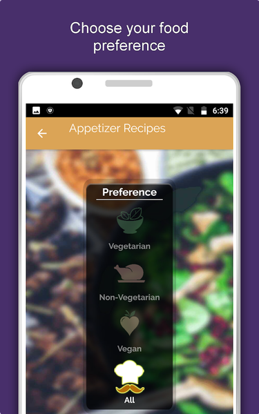 Appetizers, Snacks & Starters - Image screenshot of android app