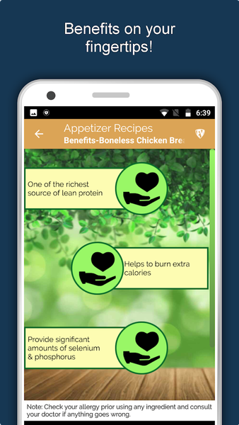 Appetizers, Snacks & Starters - Image screenshot of android app