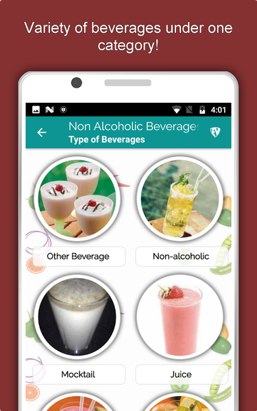 Mocktails, Smoothies, Juices - Image screenshot of android app