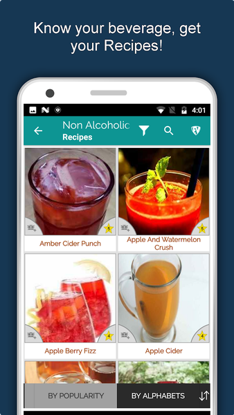 Mocktails, Smoothies, Juices - Image screenshot of android app