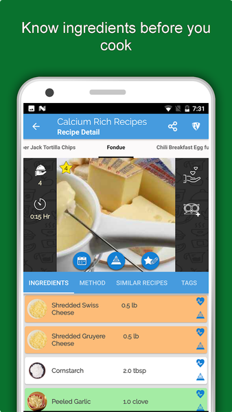 Calcium Rich Food Recipes - عکس برنامه موبایلی اندروید