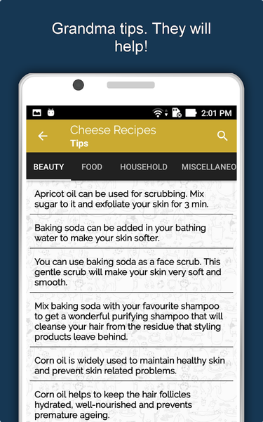 Healthy Cheese Recipes Offline - عکس برنامه موبایلی اندروید